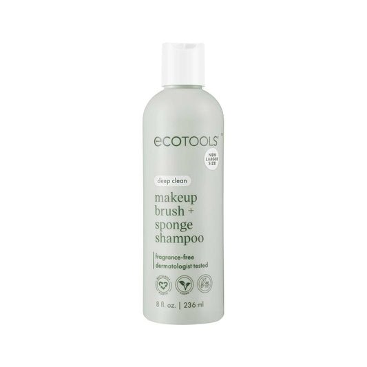Makeup Brush + Sponge Shampoo, Remove Makeup & Impurities from Tools, Sponges, & Puffs, Fragrance-Free Brush Cleanser, No Harsh Chemicals, Vegan, & Cruelty-Free, 8 Fl. Oz./236 Ml. Bottle